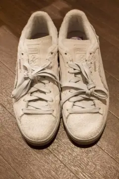 PUMA スウェード ホワイトスニーカー　ワンピース　コラボ