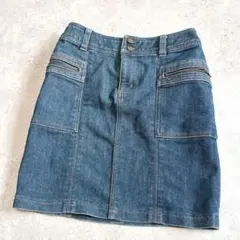y2k ミッシェルクランMICHEL KLEIN デニムミニスカート ジップのサムネイル