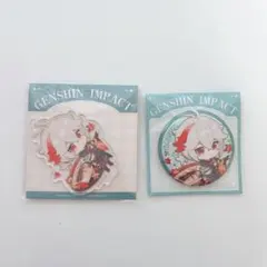 原神 楓原万葉 美味パーティシリーズ 缶バッジ アクリルスタンドキーホルダー