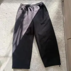 UNIQLO:C スウェットワイドパンツ　BLACK Mサイズ　色褪せあり