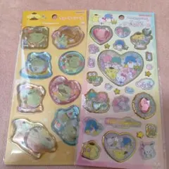 ポムポムプリン 　ウォーターシール　キラキラジュエルシール　セット