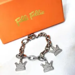 【箱付き】フォリフォリ　ブレスレット　クラウンストーン#294