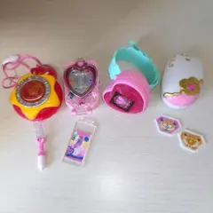 なりきりプリキュア　4点セット　開封済み　カプセルトイ