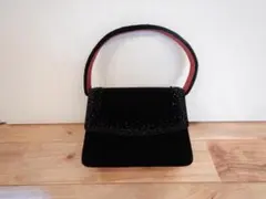 ミニバッグ　ベルベット　シルクサテン　ビーズ