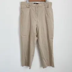 TRIBAL トライバル クロップドパンツ ベージュ ストレッチ L相当
