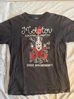 STUSSY☆ 30周年記念Tシャツ　でかロゴ　Lサイズ