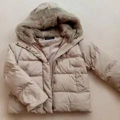 ★アーバンリサーチ★ラビットフードストレッチショートダウン☆グレージュ38