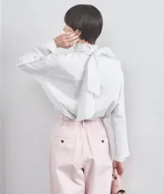 ユナイテッドアローズ　ビッグリボンボウタイブラウス