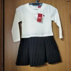 特価☆新品未使用 POLO BCS キッズワンピース オフホワイト 110サイズ