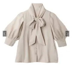 grl ロングカフスリボンタイブラウス k8762w