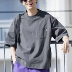 coca MAXヘビーウェイトポケットTシャツ グレー　Mサイズ