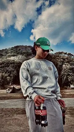 New Era 9TWENTY MoMA 緑色キャップ