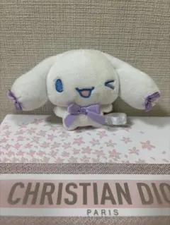 サンリオ シナモロール シナモン ぬいぐるみ マスコット リボンでおめかし 紫