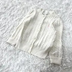美品　ラルフローレン　カーディガン　ホワイト　80㎝