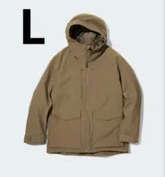 UNIQLO 311-449723 ユニクロ ハイブリッドダウンパーカ ブラウン