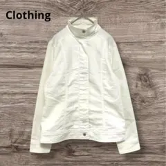 ジップアップ ジャケット【Ｍ】ホワイト アウター