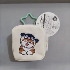 モフサンド★カラビナつき刺繍スクエアミニポーチ★プライズ景品★