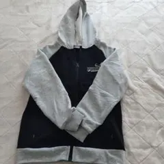 PUMA フルジッパー パーカー 140cm グレー/ブラック