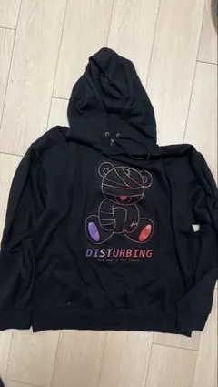 DISTURBING クマデザイン パーカー Lサイズ