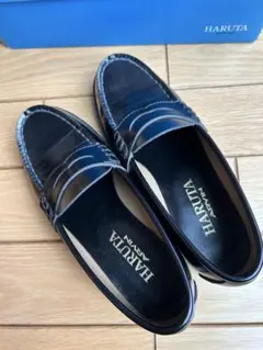 HARUTA ハルタ ローファー　黒　22センチ