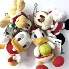 レトロ レア Disney チップとデール 雪だるま ぬいぐるみ 4体セット