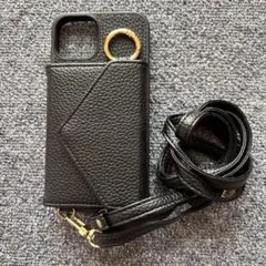 iPhone13用ショルダーカード収納付き ケース