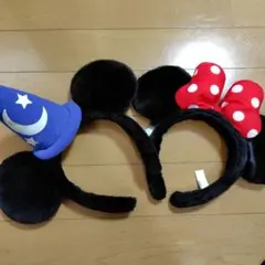 ミニーマウス・ミッキーマウス　カチューシャ　ファンタジア