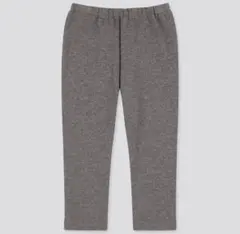 グレー フリースパンツ 80cm (10分丈)