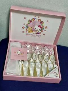 【貴重】エンジェルキティ　コーヒースプーン &レスト　平成キティ⭐︎ 貴重】エンジェルキティ コーヒースプーン &レスト 平成キティ
