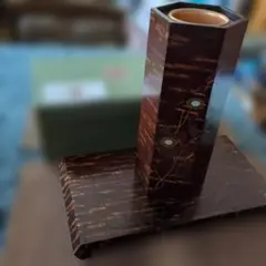 樺細工 花瓶 花台セット - メルカリ