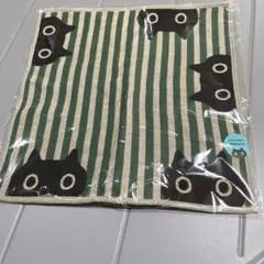 Atsuko Matano 黒猫 ストライプ大判ハンカチのサムネイル