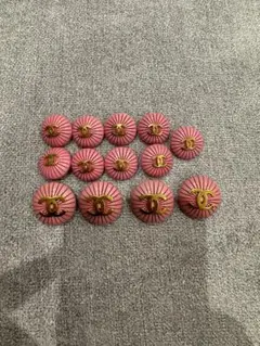 CHANEL ピンク　ヴィンテージボタンセット