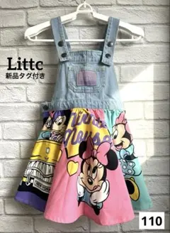 【新品タグ付】しまむら Littc リトシー ミニー デニムジャンパースカート