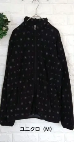 ユニクロ　フリースジャケット　メンズ　М　 ブラック