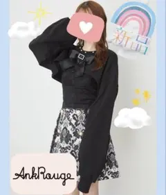 新品 Ank Rouge / アンクルージュ 衿パールショートトップスのサムネイル