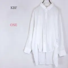 ◆ケービーエフ【ONE】デザインロングシャツ 新品未使用 タグ付き コットン