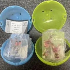 ズートピア カプセルトイ 2体セットガチャガチャ　ブリスターチャームコレクション