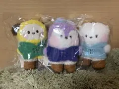 bt21 ぬいぐるみ キーホルダー 3体セット　minini