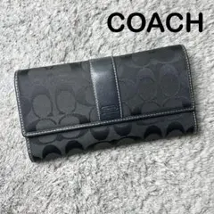 COACH コーチ 長財布 シグネチャー ブラック ユニセックスのサムネイル