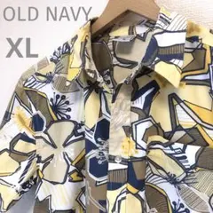 OLD NAVY オールドネイビー　フラワープリントシャツ　XLのサムネイル