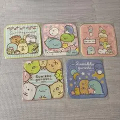 すみっコぐらし ハンカチ　ミニタオル 5枚セット