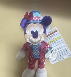 ミッキー　ぬいぐるみバッジ　パルパルーザ　ミニーのファンダーランド
