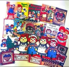 大きさ色々④カントリー雑貨ラガディアン&アンディ 光沢紙シールセット