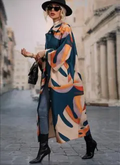 SHEIN ドロップショルダー オーバー コート マキシ丈 ロング ジャケット