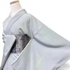 付け下げ　身丈160　裄64　作家もの　刺繍　箔文様　着物　061bのサムネイル