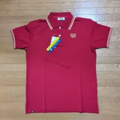 ☆新品　FILA フィラ　ポロシャツ レッド 吸汗速乾 UVカット　Mのサムネイル