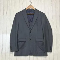 美品　オリヒカ　テーラードジャケット　カシミヤ混　ウール　グレー　M 段返り