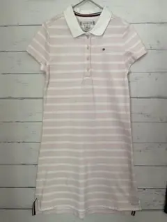 Tommy Hilfiger 8-10歳 ポロワンピース 半袖 ピンク