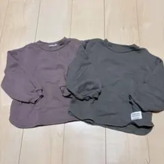 PAIRMANON 長袖裏起毛トレーナー　 2枚セット 100cm