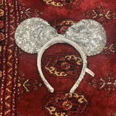 美品】スパンコール　ミニー　カチューシャ　ディズニーランド　ディズニー　キラキラ